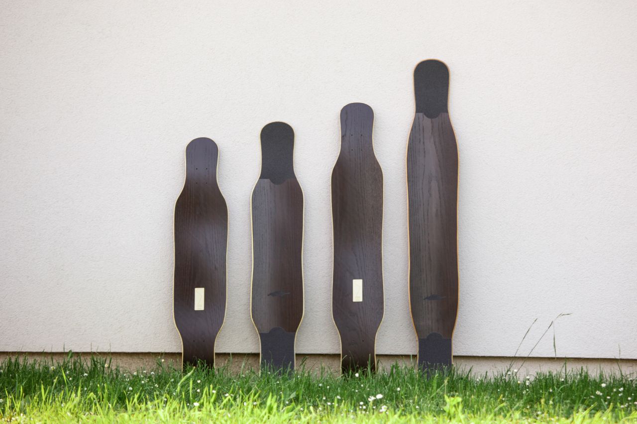 all boards lined up in  smoked oak veneer